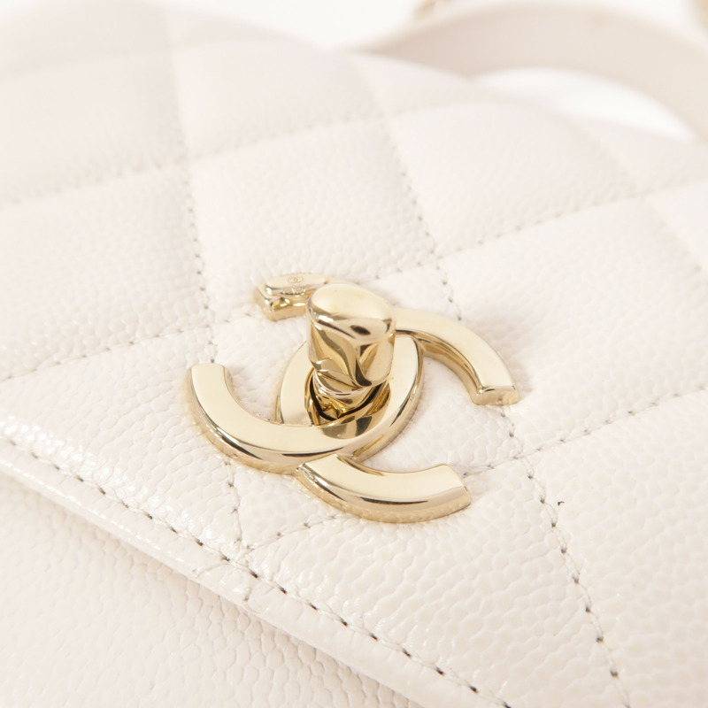 CHANEL 牛皮皮革Business Affinity Small金扣手挽肩背兩用袋-10