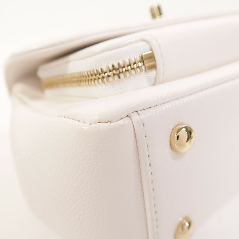 CHANEL 牛皮皮革Business Affinity Small金扣手挽肩背兩用袋-12