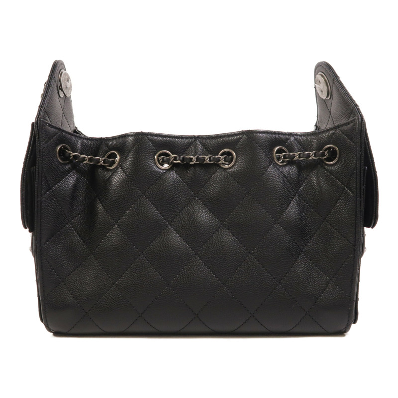 CHANEL 牛皮皮革Chanel 25 Mini金扣鏈帶肩背袋-1