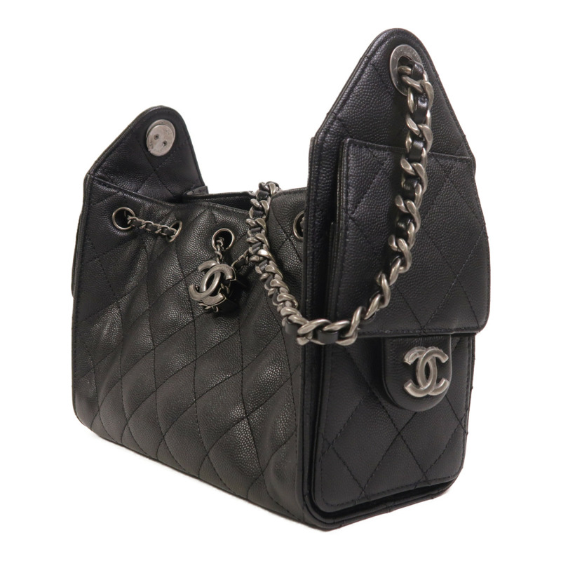 CHANEL 牛皮皮革Chanel 25 Mini金扣鏈帶肩背袋-2