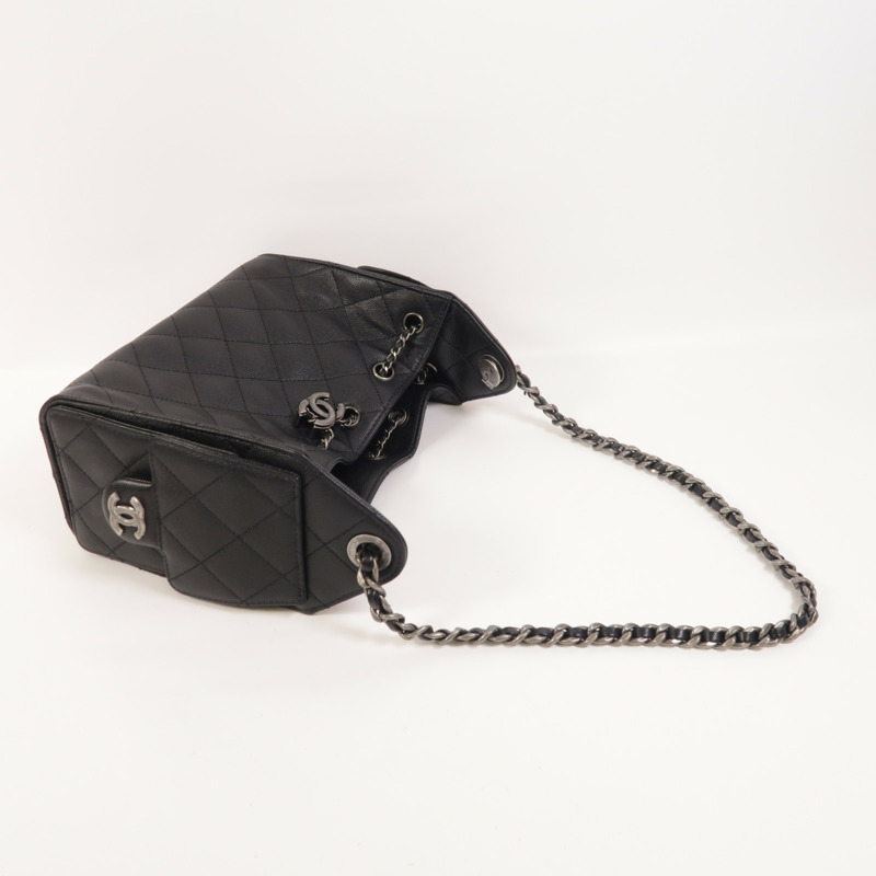 CHANEL 牛皮皮革Chanel 25 Mini金扣鏈帶肩背袋-7