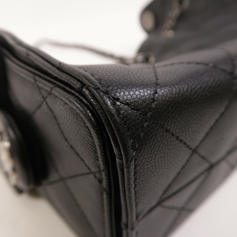 CHANEL 牛皮皮革Chanel 25 Mini金扣鏈帶肩背袋-10