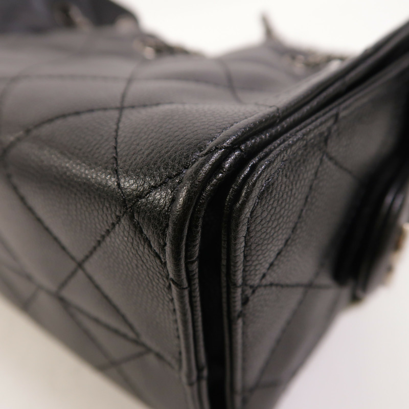 CHANEL 牛皮皮革Chanel 25 Mini金扣鏈帶肩背袋-11