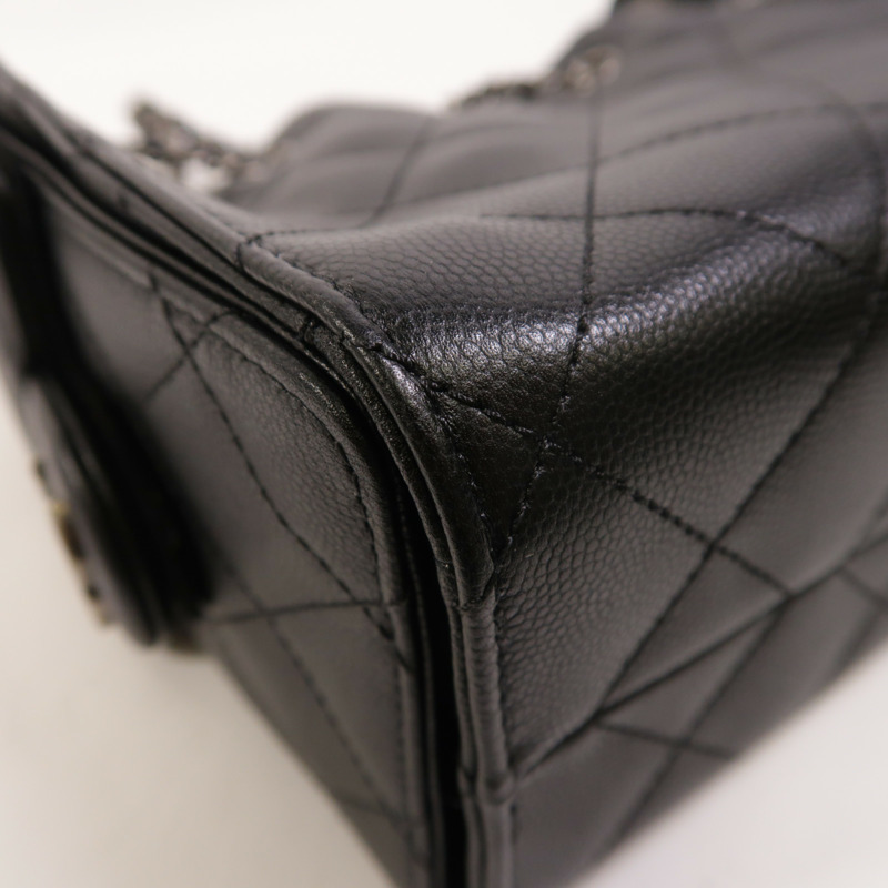 CHANEL 牛皮皮革Chanel 25 Mini金扣鏈帶肩背袋-12