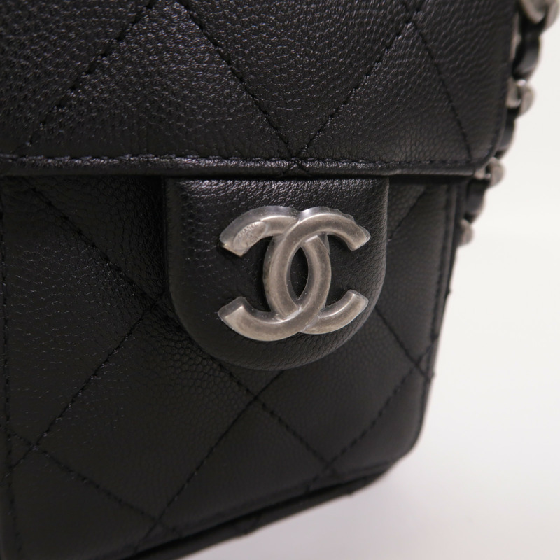 CHANEL 牛皮皮革Chanel 25 Mini金扣鏈帶肩背袋-14