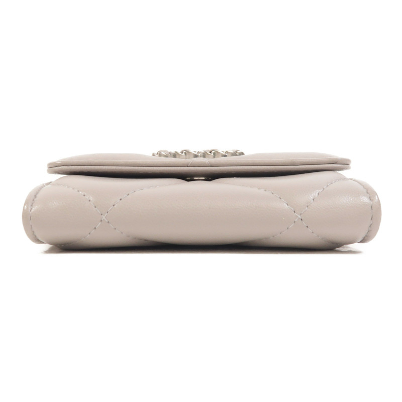 CHANEL 羊皮皮革19 Mini Wallet On Chain鏈帶肩背袋-3