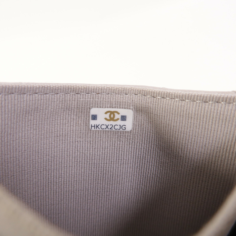 CHANEL 羊皮皮革19 Mini Wallet On Chain鏈帶肩背袋-6