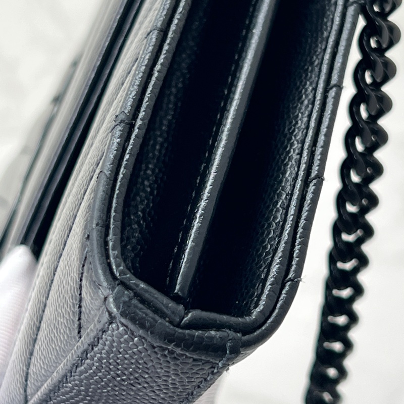 香緹國際精品 915 YSL So black woc 盒裝完整-3