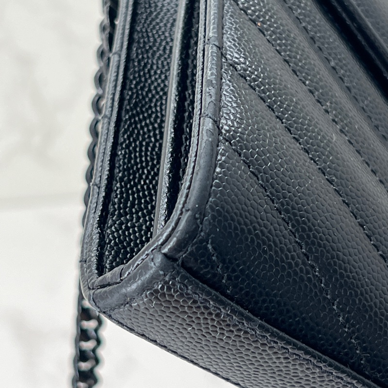 香緹國際精品 915 YSL So black woc 盒裝完整-5