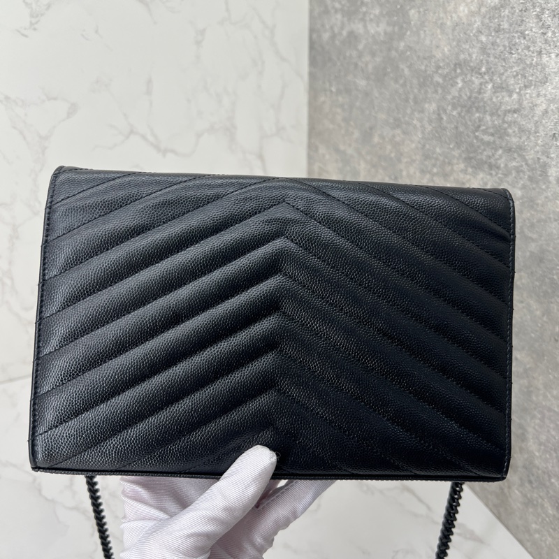 香緹國際精品 915 YSL So black woc 盒裝完整-6