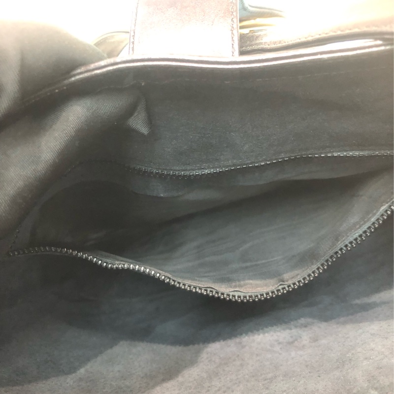 Gucci 金Logo 黑色水桶袋 XA705-13