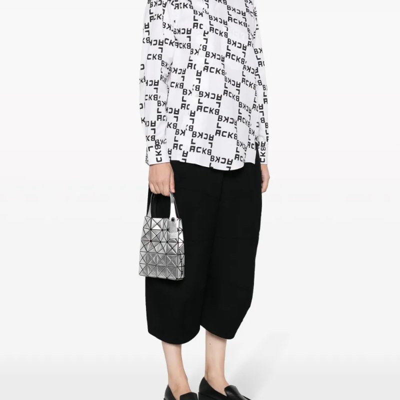 ISSEY MIYAKE BAO BAO 5X4 立體金屬色迷你方盒手提包 - 槍銅色-0