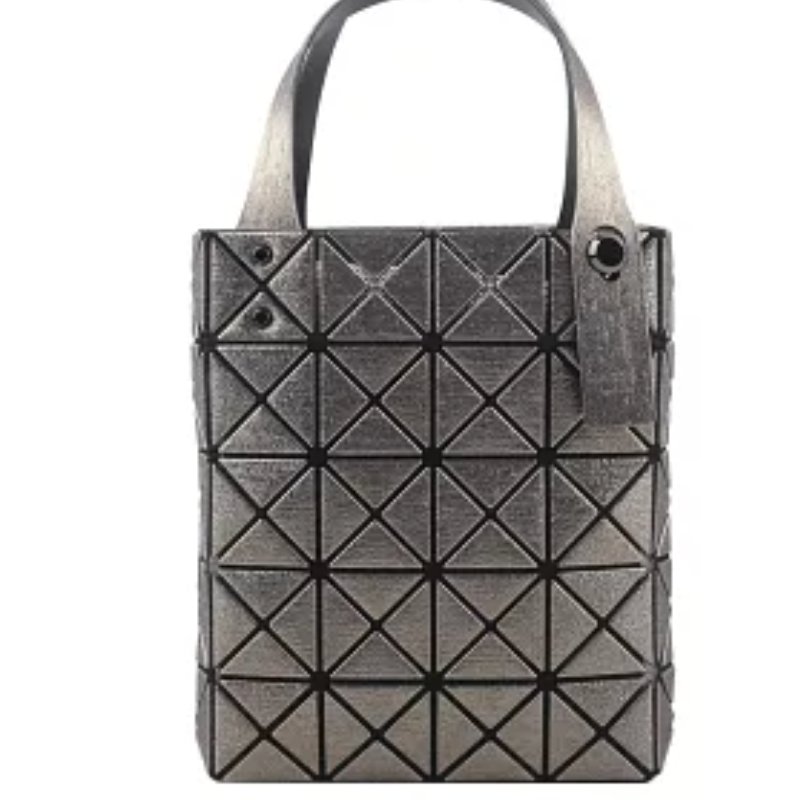 ISSEY MIYAKE BAO BAO 5X4 立體金屬色迷你方盒手提包 - 槍銅色-1