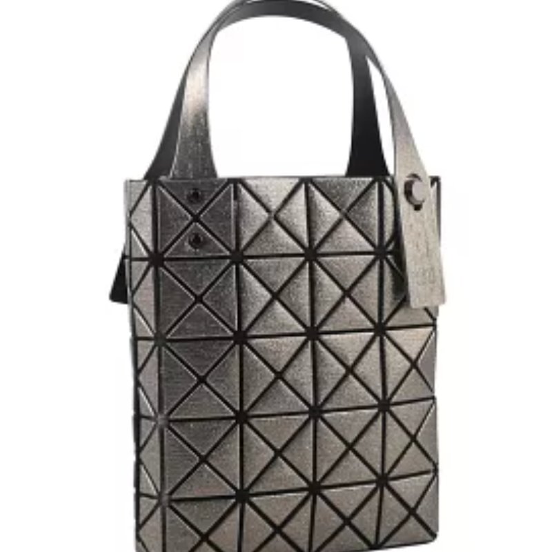 ISSEY MIYAKE BAO BAO 5X4 立體金屬色迷你方盒手提包 - 槍銅色-2