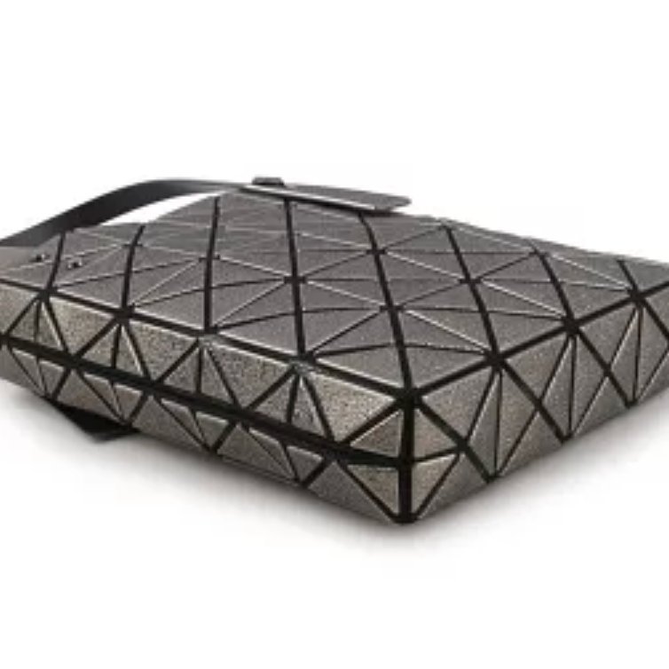 ISSEY MIYAKE BAO BAO 5X4 立體金屬色迷你方盒手提包 - 槍銅色-3