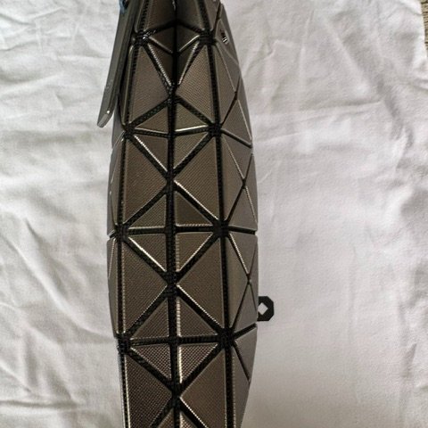 ISSEY MIYAKE BAO BAO 5X4 立體金屬色迷你方盒手提包 - 槍銅色-10
