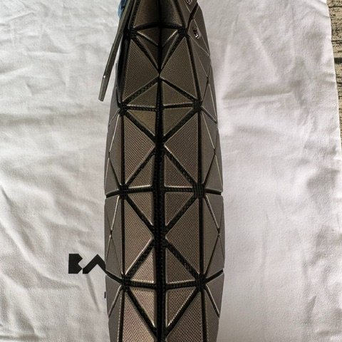ISSEY MIYAKE BAO BAO 5X4 立體金屬色迷你方盒手提包 - 槍銅色-11
