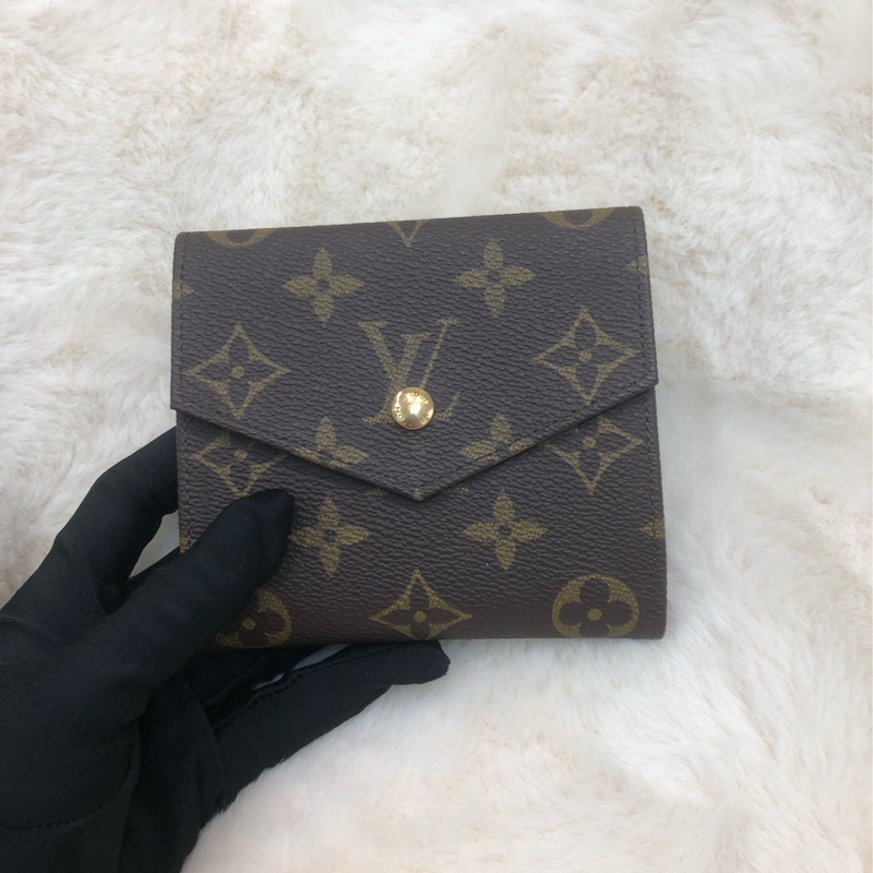 LV 老花金豆信封短銀包 男/女 IA547-0