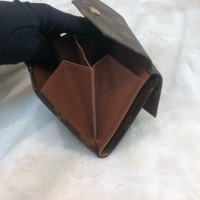 LV 老花金豆信封短銀包 男/女 IA547-6