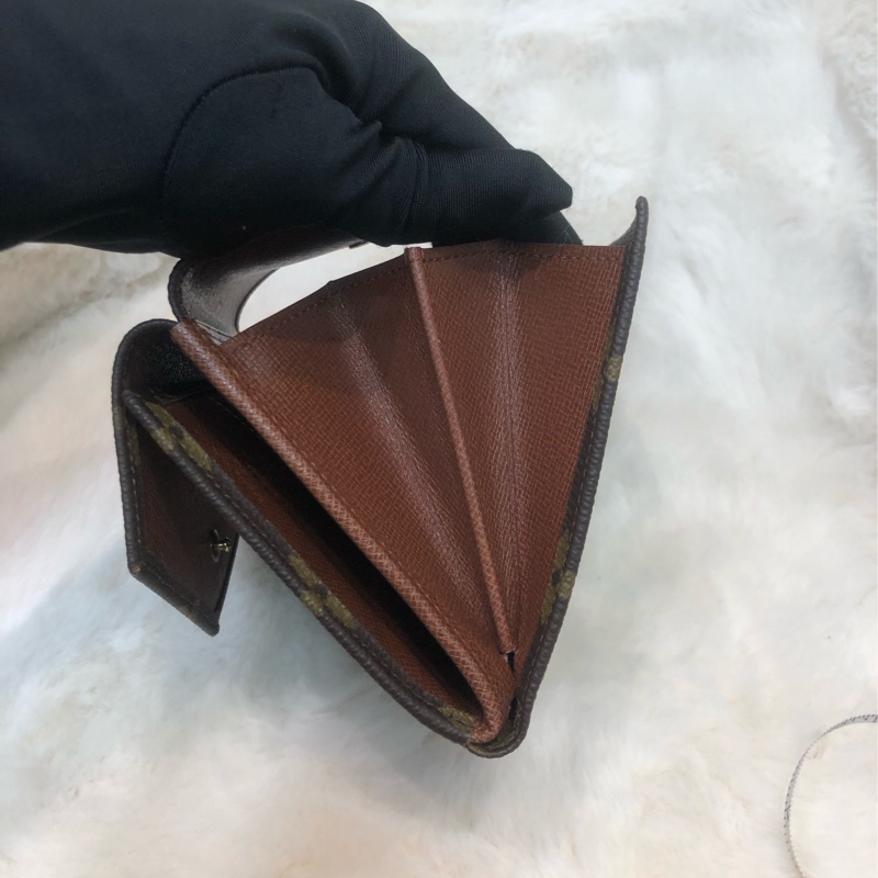 LV 老花金豆信封短銀包 男/女 IA547-7