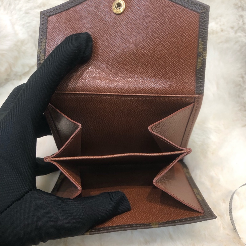 LV 老花金豆信封短銀包 男/女 IA547-8