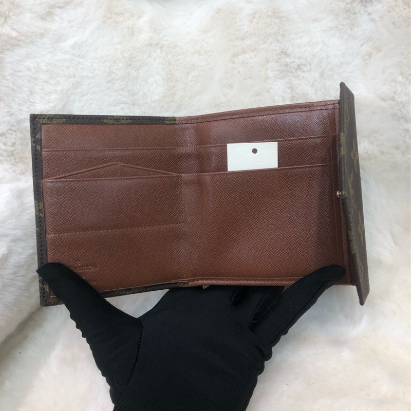 LV 老花金豆信封短銀包 男/女 IA547-9