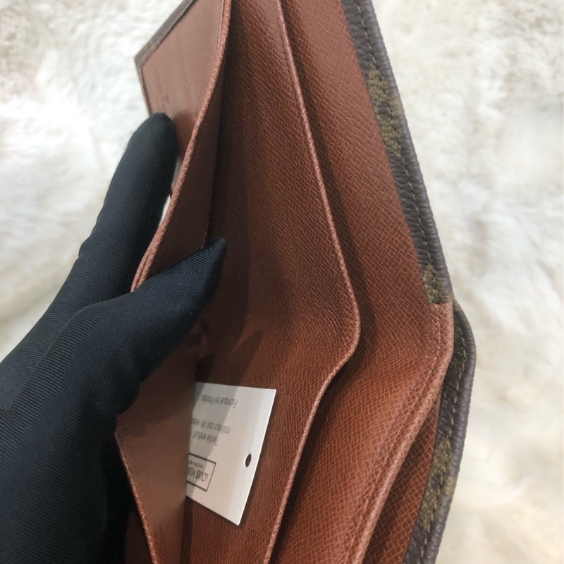 LV 老花金豆信封短銀包 男/女 IA547-11