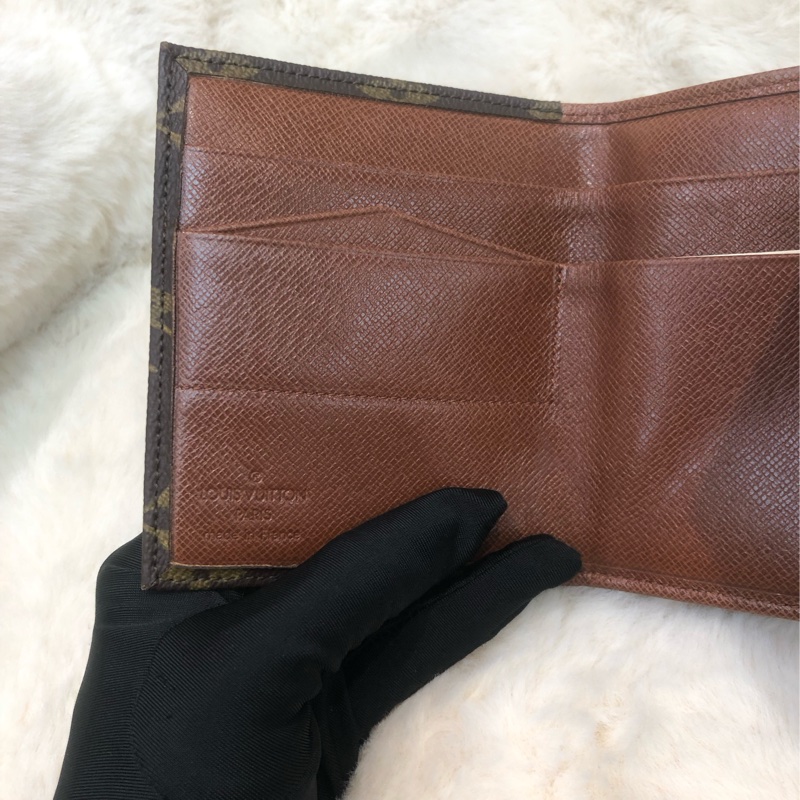 LV 老花金豆信封短銀包 男/女 IA547-12