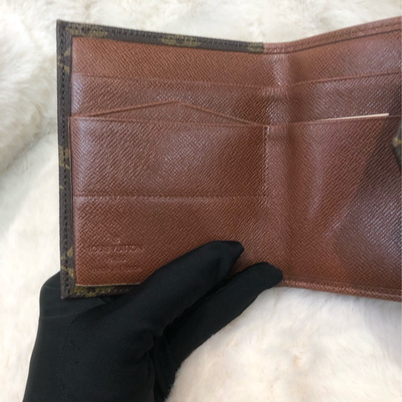 LV 老花金豆信封短銀包 男/女 IA547-13