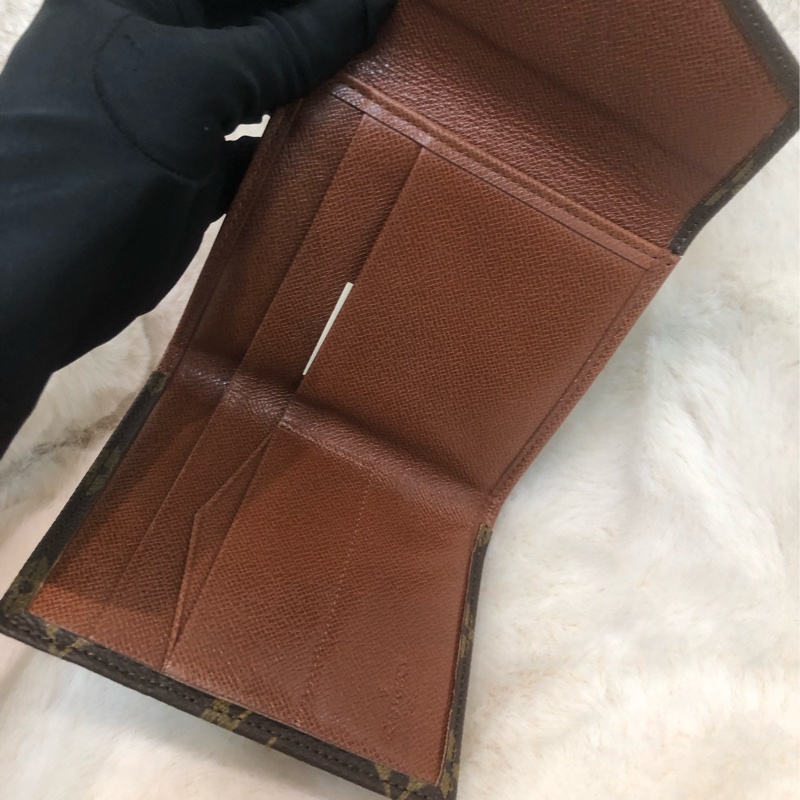 LV 老花金豆信封短銀包 男/女 IA547-14