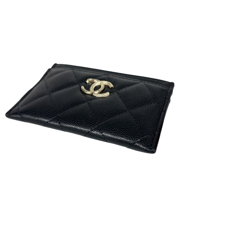 CHANEL CC 水鑽 荔枝皮 卡包-8