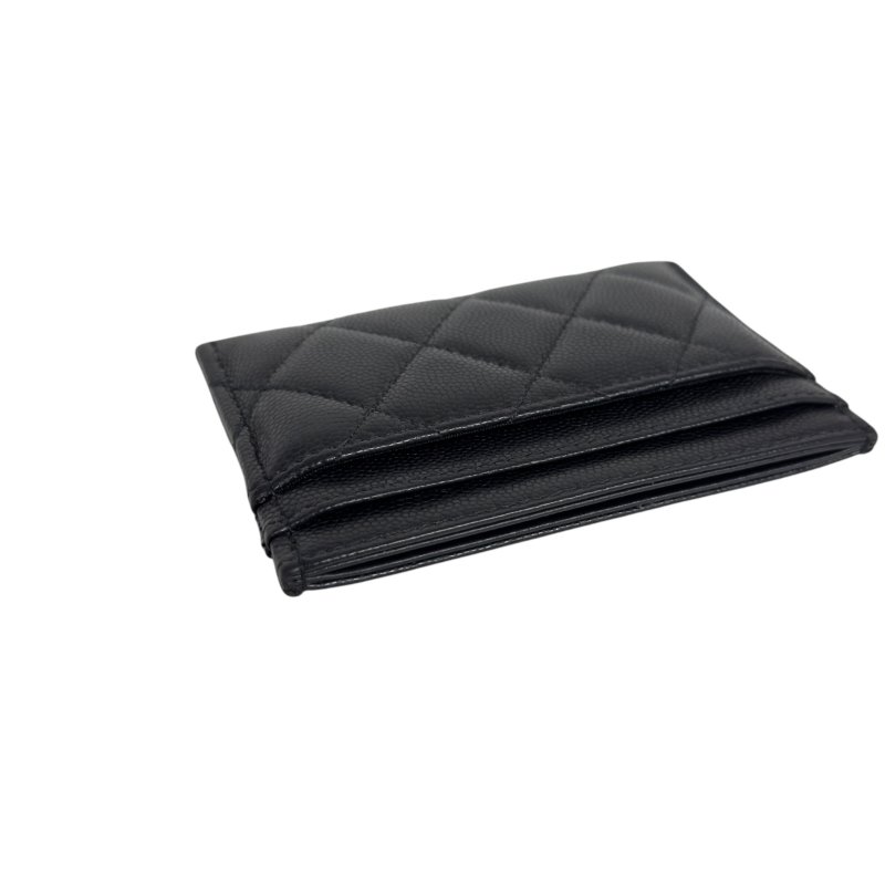 CHANEL CC 水鑽 荔枝皮 卡包-10