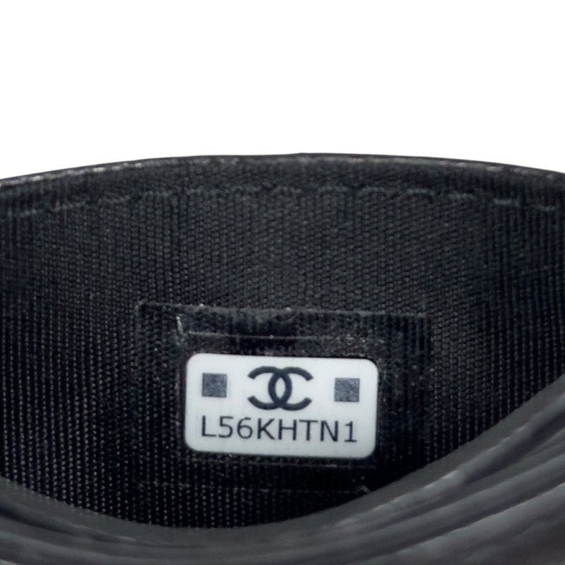 CHANEL CC 水鑽 荔枝皮 卡包-17