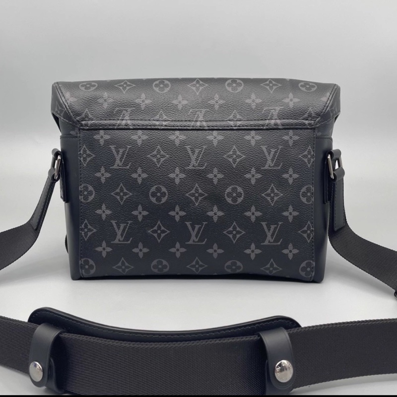 #LV 路易威登 #黑老花邮差斜挎包-12