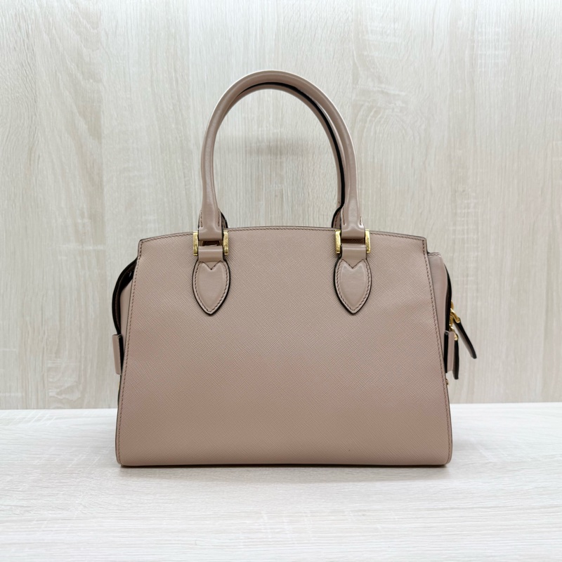 PRADA粉色金釦affine+soft c手提側背包1BA164-2