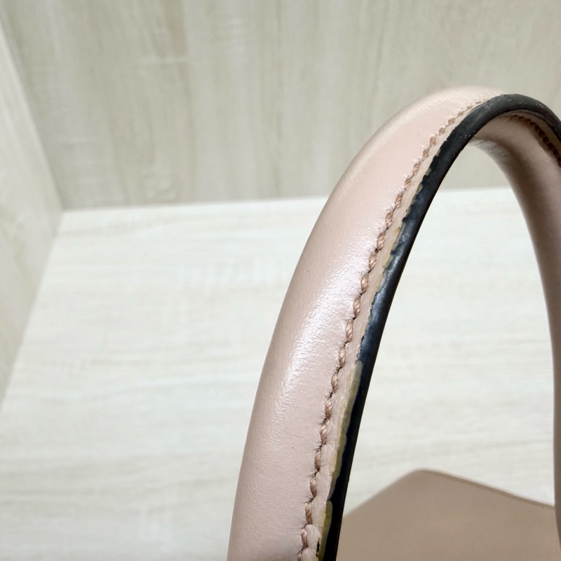 PRADA粉色金釦affine+soft c手提側背包1BA164-20