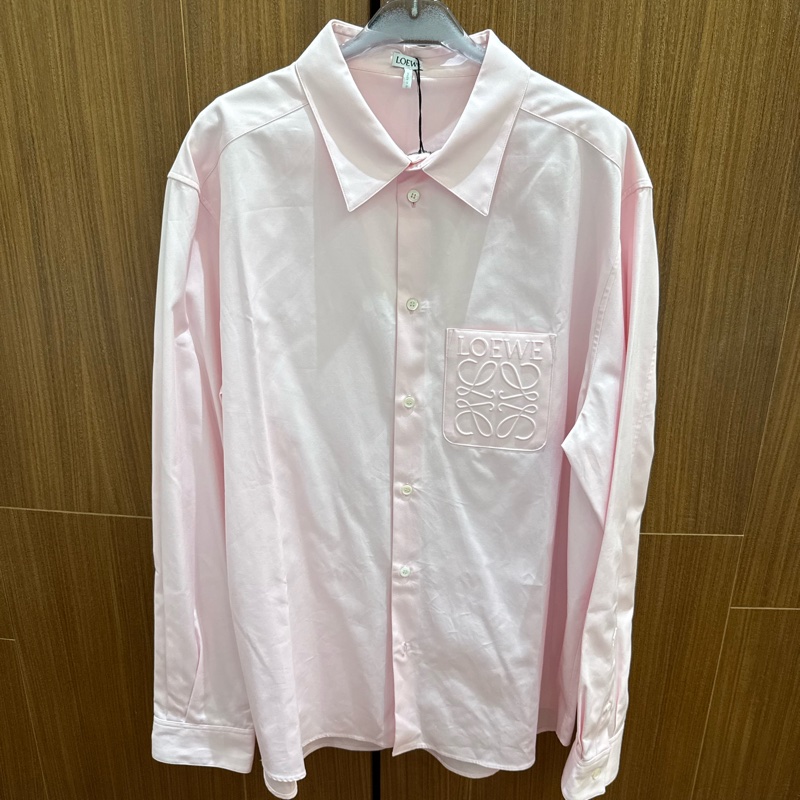 Loewe 男士粉色襯衫-5