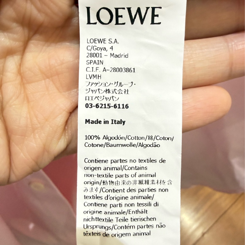 Loewe 男士粉色襯衫-8