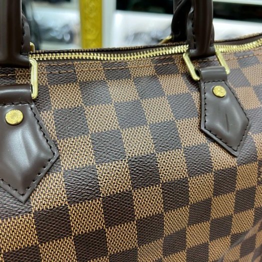 東區正精品㊣LV Speedy 30cm 咖格棋盤格波士頓包手提包 RZ6336-8
