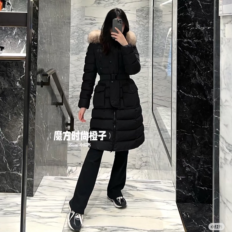 Mocler Khloe 黑色人氣款「現貨」!!0碼 絕版狐狸毛款 全新美品!送人自用都適合 附件:吊牌未拆、塵套、衣架-1