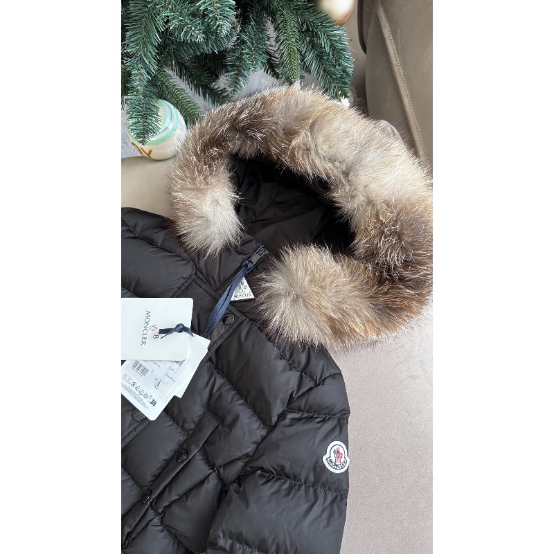 Mocler Khloe 黑色人氣款「現貨」!!0碼 絕版狐狸毛款 全新美品!送人自用都適合 附件:吊牌未拆、塵套、衣架-4