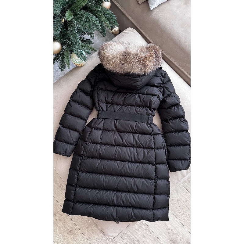 Mocler Khloe 黑色人氣款「現貨」!!0碼 絕版狐狸毛款 全新美品!送人自用都適合 附件:吊牌未拆、塵套、衣架-7