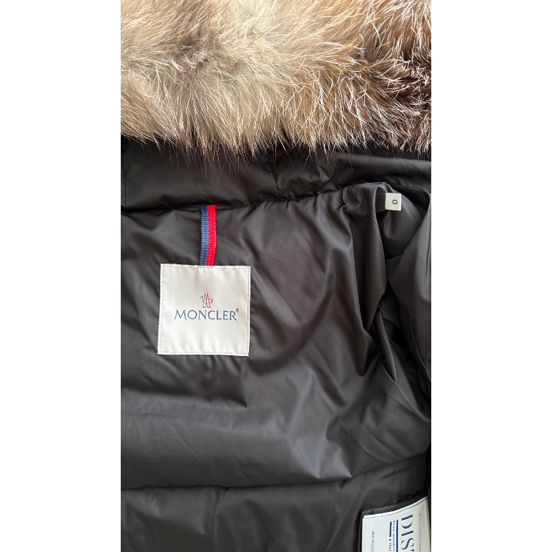 Mocler Khloe 黑色人氣款「現貨」!!0碼 絕版狐狸毛款 全新美品!送人自用都適合 附件:吊牌未拆、塵套、衣架-10