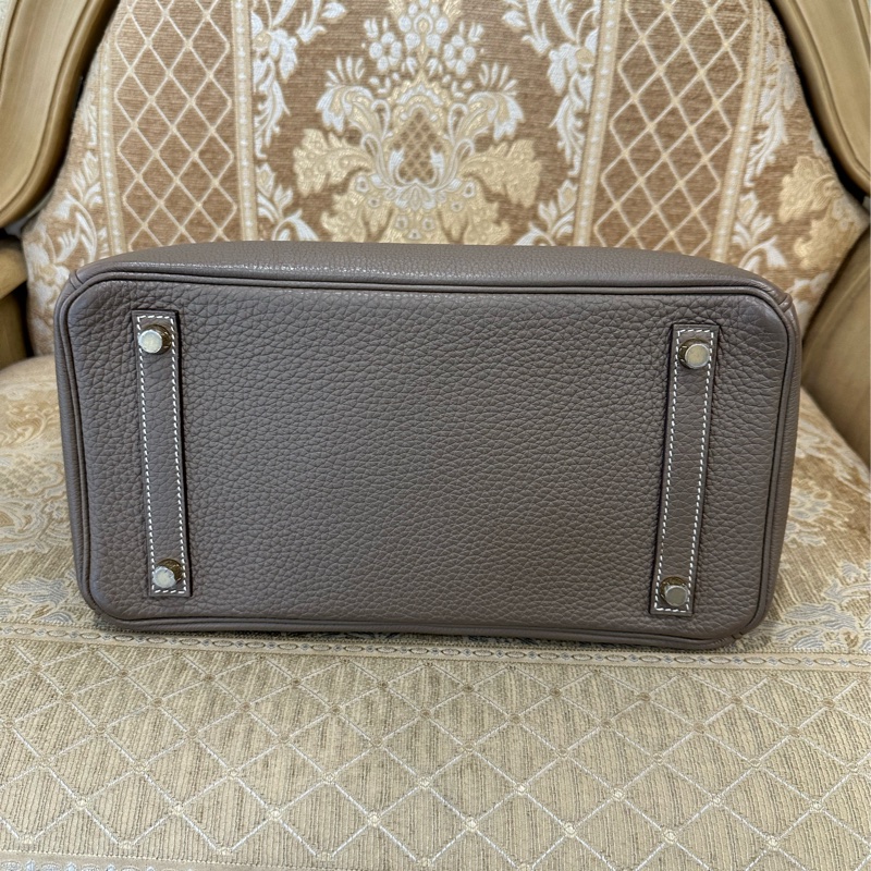 Hermes 18大象灰Togo皮金釦Birkin30 H027633CC18-4