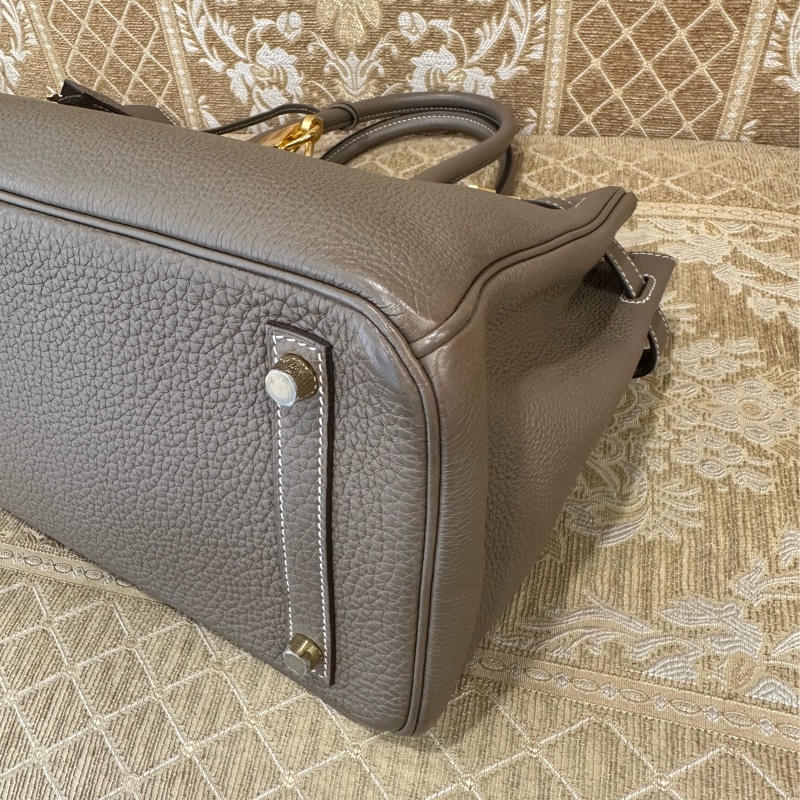 Hermes 18大象灰Togo皮金釦Birkin30 H027633CC18-6
