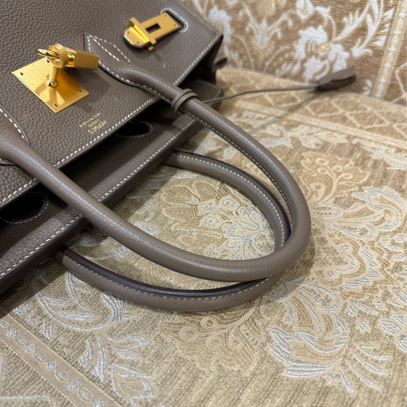 Hermes 18大象灰Togo皮金釦Birkin30 H027633CC18-7