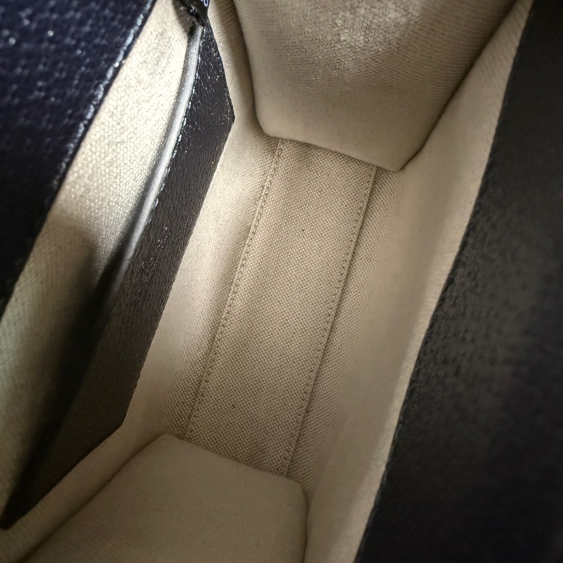 GUCCI GG Supreme tote mini 琴譜包 小托特包 海軍藍 深藍-3
