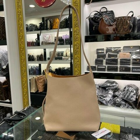 東區正精品㊣LV Low Key Hobo PM M14265 藕粉色小牛皮金釦鎖頭單把肩背包購物袋 RZ6338