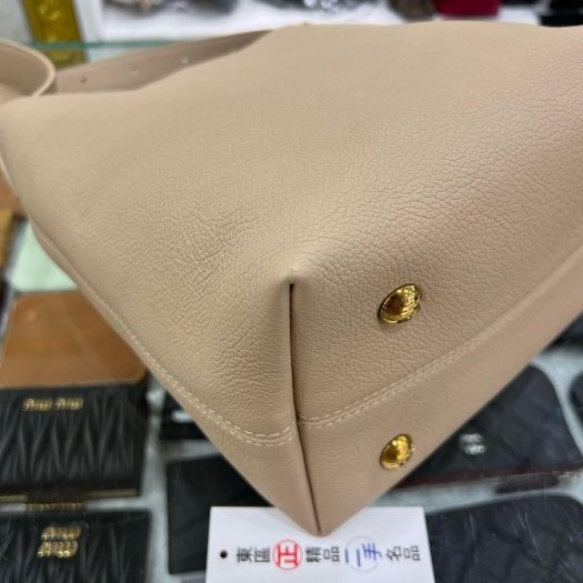 東區正精品㊣LV Low Key Hobo PM M14265 藕粉色小牛皮金釦鎖頭單把肩背包購物袋 RZ6338-7