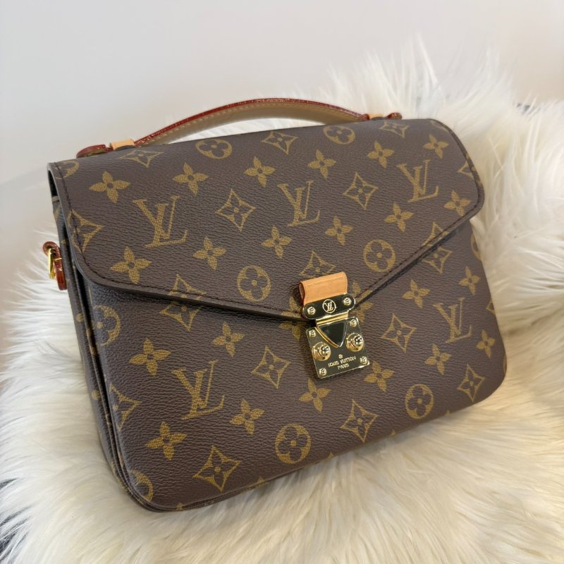 LV 經典老花郵差包 晶片-0